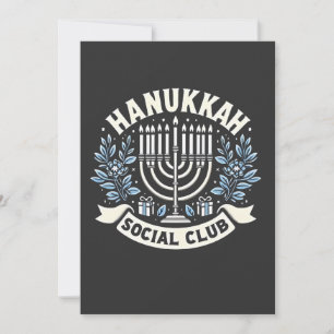 Cartes Pour Fêtes Annuelles Club social de Hanouka Drôle de Hanouka juif