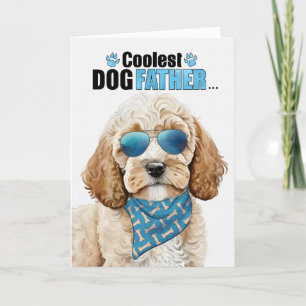 Cartes Pour Fêtes Annuelles Cockapoo Chien Coolest Papa Jamais Fête des pères