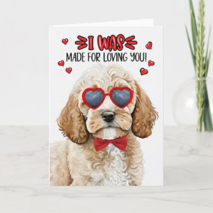 Cartes Pour Fêtes Annuelles Cockapoo Chien fait pour vous aimer Valentine