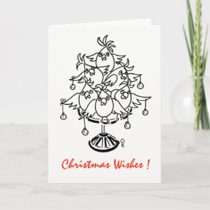 Cartes Pour Fêtes Annuelles Cockatoos - Voeux de Noël