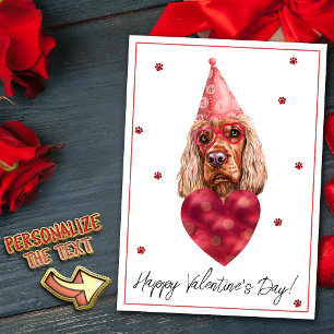 Cartes Pour Fêtes Annuelles Cocker Spaniel Amoureux des chiens Valentine Cadea