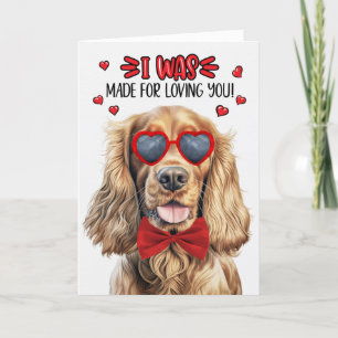 Cartes Pour Fêtes Annuelles Cocker Spaniel Chien fait pour vous aimer Valentin
