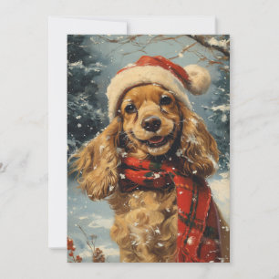 Cartes Pour Fêtes Annuelles Cocker Spaniel Christmas