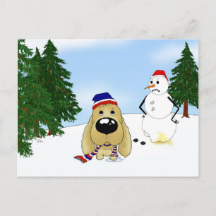 Cartes Pour Fêtes Annuelles Cocker Spaniel Christmas