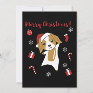 Cartes Pour Fêtes Annuelles Cocker Spaniel Noël Chien Animaux d'hiver Chiens