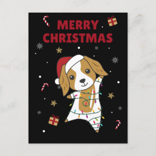 Cartes Pour Fêtes Annuelles Cocker Spaniel Noël Chien Animaux d'hiver Chiens