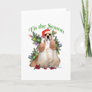 Cartes Pour Fêtes Annuelles Cocker Spaniel "Tis