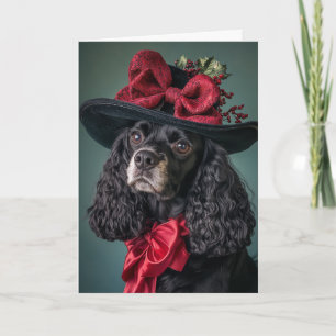 Cartes Pour Fêtes Annuelles Cocker victorien Noël espagnol