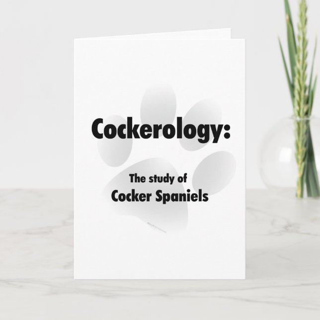 Cartes Pour Fêtes Annuelles Cockerologie (Devant)