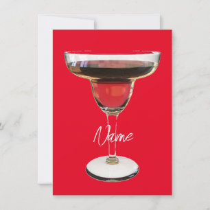 Cartes Pour Fêtes Annuelles Cocktail Big Red Margarita Boire Thunder_Cove