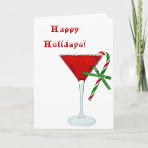 Cartes Pour Fêtes Annuelles Cocktail de Noël