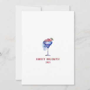 Cartes Pour Fêtes Annuelles Cocktail Minimaliste Fêtes Frosty