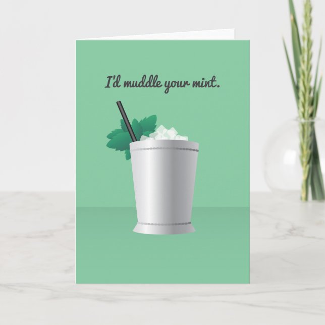 Cartes Pour Fêtes Annuelles Cocktail Valentine : Je vous embrouillerais la men (Devant)