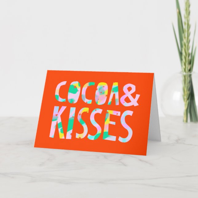 Cartes Pour Fêtes Annuelles Cocoa & Kisses (Devant)