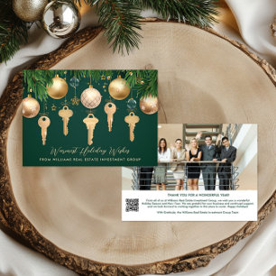 Cartes Pour Fêtes Annuelles Code QR de photo d'investissement immobilier