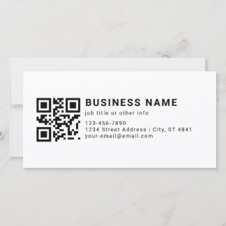 Cartes Pour Fêtes Annuelles Code QR promotionnel d'entreprise