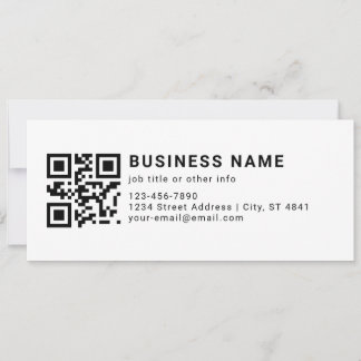 Cartes Pour Fêtes Annuelles Code QR promotionnel d'entreprise