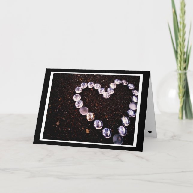 Cartes Pour Fêtes Annuelles Coeur (Devant)