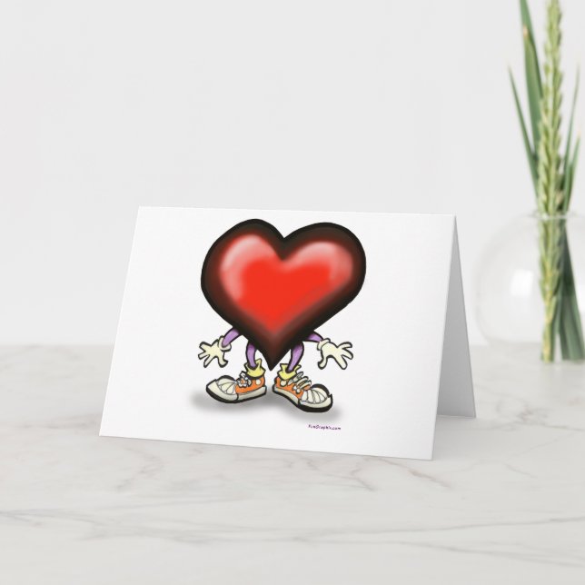 Cartes Pour Fêtes Annuelles Coeur (Devant)