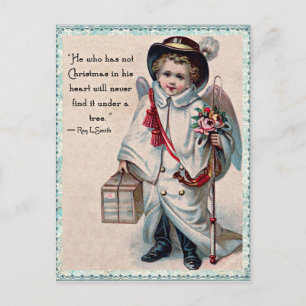 Cartes Pour Fêtes Annuelles Coeur Ange de Noël