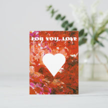 Cœur blanc sur Saint-Valentin plat personnalisable