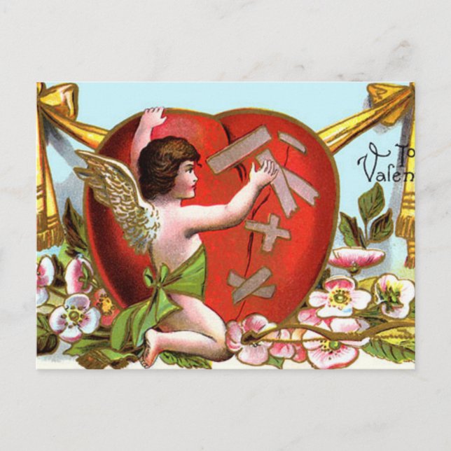 Cartes Pour Fêtes Annuelles Coeur brisé mignon (Devant)