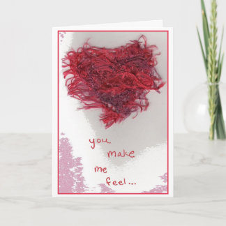 Cartes Pour Fêtes Annuelles Coeur brouillé - salutation de fil de