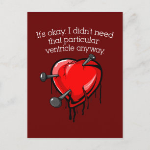 Cartes Pour Fêtes Annuelles Coeur cassé anti-Valentin