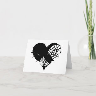 Cartes Pour Fêtes Annuelles coeur d'amorce