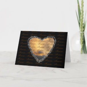 Cartes Pour Fêtes Annuelles Coeur dans les nuages pour l'amour de la Saint Val
