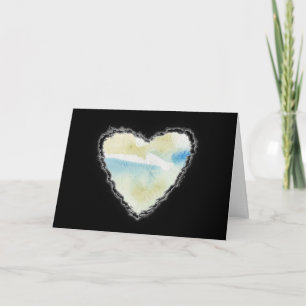 Cartes Pour Fêtes Annuelles Coeur dans les nuages Valentine Romance Love Card