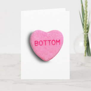 Cartes Pour Fêtes Annuelles Coeur de bonbons inférieur