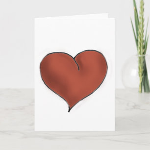 Cartes Pour Fêtes Annuelles Coeur de chocolat