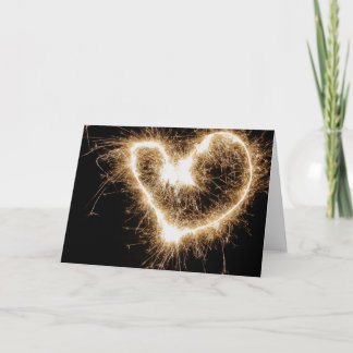 Cartes Pour Fêtes Annuelles Coeur de cierge magique