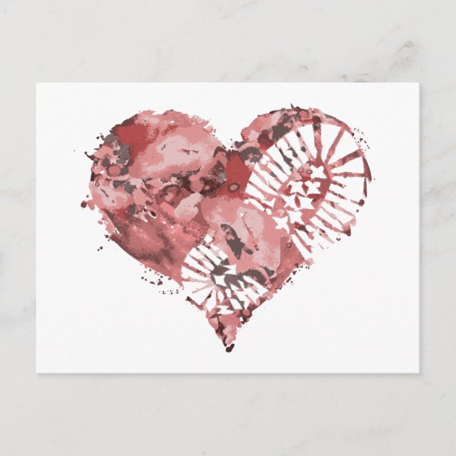 Cartes Pour Fêtes Annuelles coeur de démarrage (Devant)