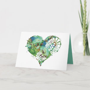 Cartes Pour Fêtes Annuelles coeur de démarrage