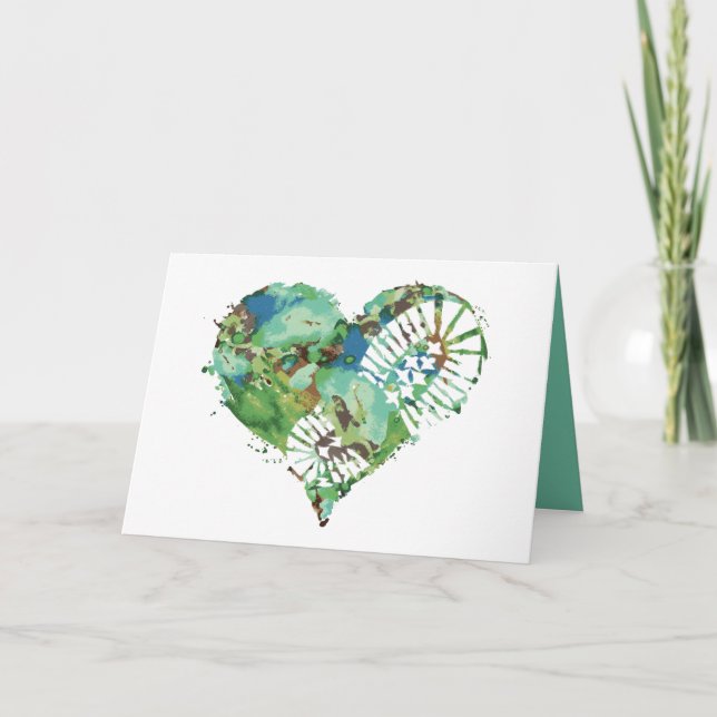 Cartes Pour Fêtes Annuelles coeur de démarrage (Devant)