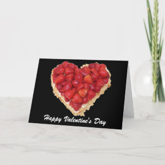 Cartes Pour Fêtes Annuelles coeur de fraise