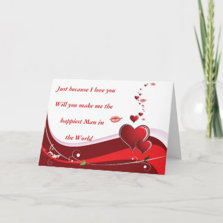 Cartes Pour Fêtes Annuelles Coeur de rouge de jour de Valentines