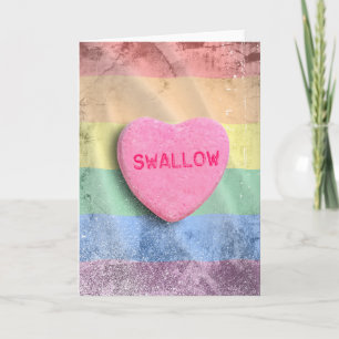 Cartes Pour Fêtes Annuelles Coeur de sucrerie d'hirondelle
