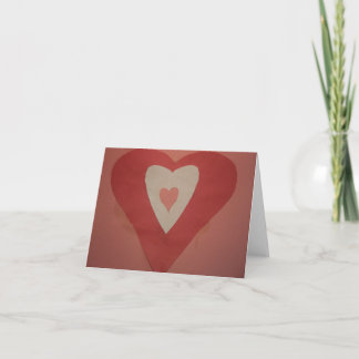 Cartes Pour Fêtes Annuelles Coeur de Valentine - collage de papier