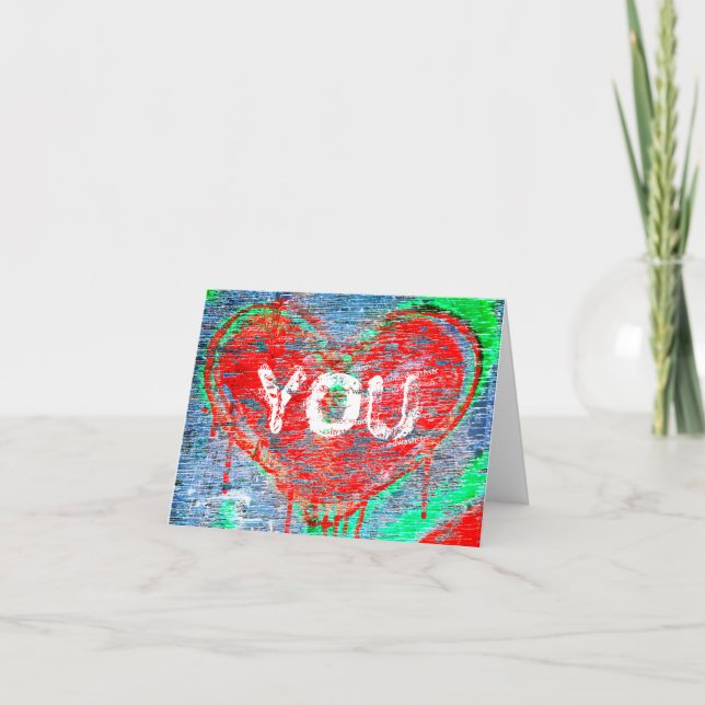 Cartes Pour Fêtes Annuelles Coeur détendu (Devant)