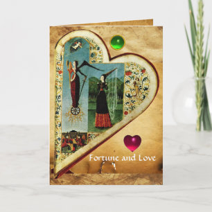Cartes Pour Fêtes Annuelles COEUR FORTUNE ET L'ALLÉGATION AMOUREUSE Saint-Vale