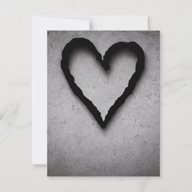Cartes Pour Fêtes Annuelles Coeur gauche, no 01 (Devant)