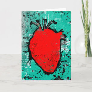 Cartes Pour Fêtes Annuelles coeur grinçant