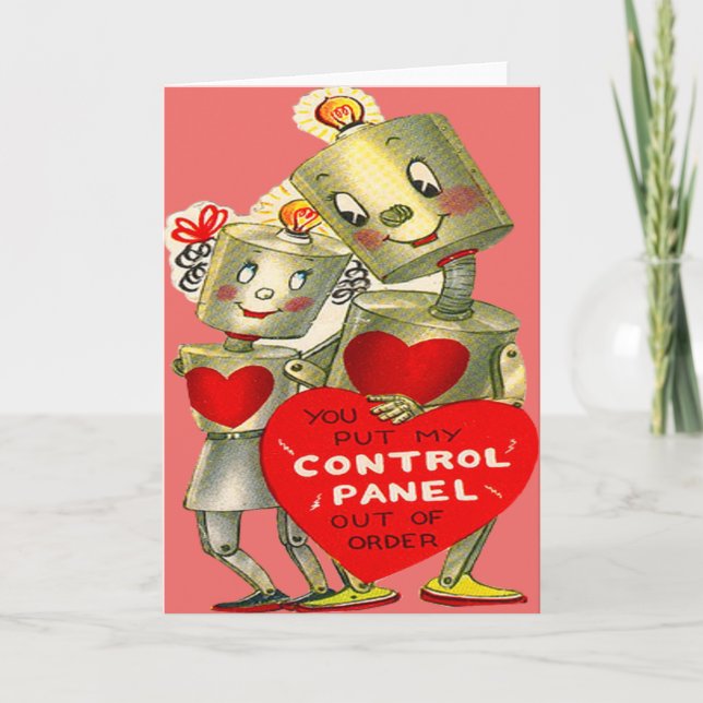 Cartes Pour Fêtes Annuelles Coeur mignon Valentine de lumière de couples de (Devant)