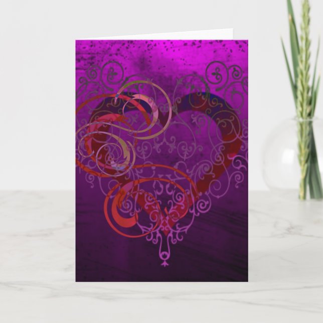 Cartes Pour Fêtes Annuelles Coeur-moi (Devant)