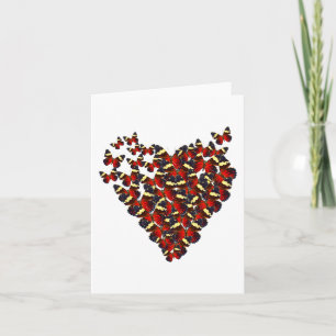 Cartes Pour Fêtes Annuelles Coeur papillon