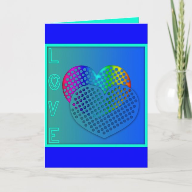Cartes Pour Fêtes Annuelles Coeur perforé St Valentin Salutation (Devant)