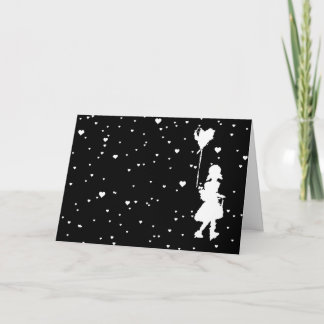 Cartes Pour Fêtes Annuelles coeur pluvieux